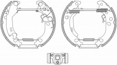 HELLA PAGID 8db355004891 -  Комплект тормозных колодок